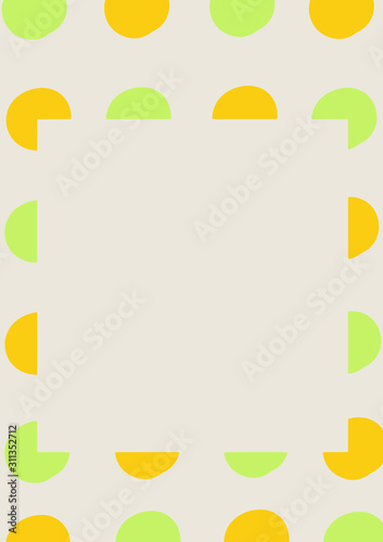 Cute Irregular Dotted Seamless Vector Patterns. Big Dots in green and gold Isolated on a White Background. Simple Print with Light Pink Polka Dots on a White. Lovely Pastel Color Dots Design. Vector