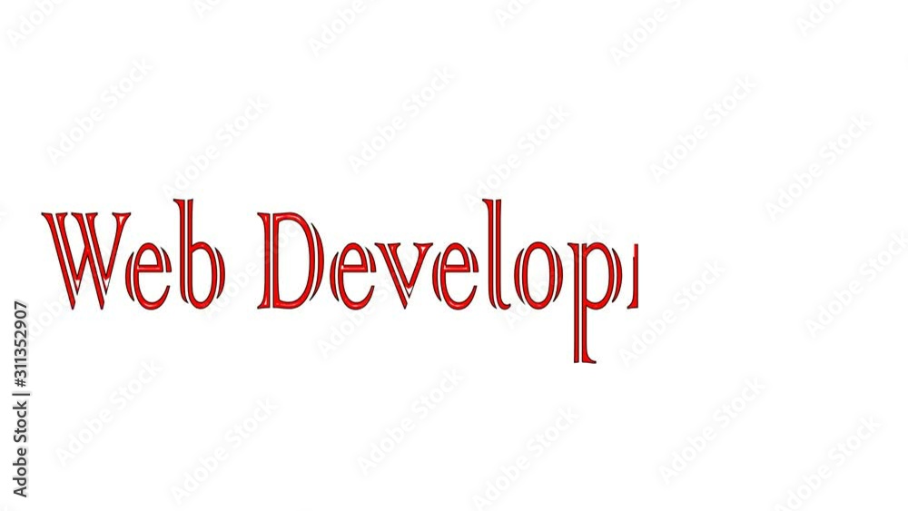 Web Development, concept words drawing on white board. Web Development, concept words drawing on white board.