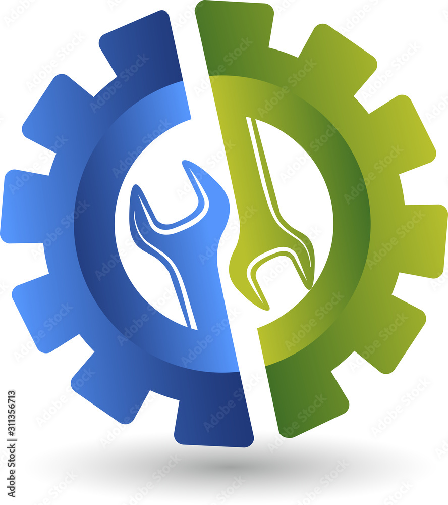 Obraz premium wheel spanner logo