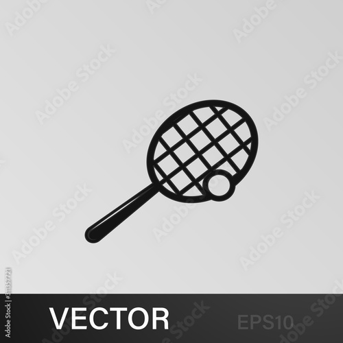 tennis racket and ball icon. Element of sport icon for mobile concept and web apps. Isolated tennis racket and ball icon can be used for web and mobile. Premium icon