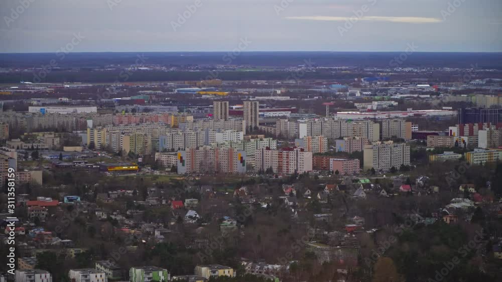 Aerial view of Lasnamae urban area in autumn. Aerial view of Lasnamae urban area in autumn.