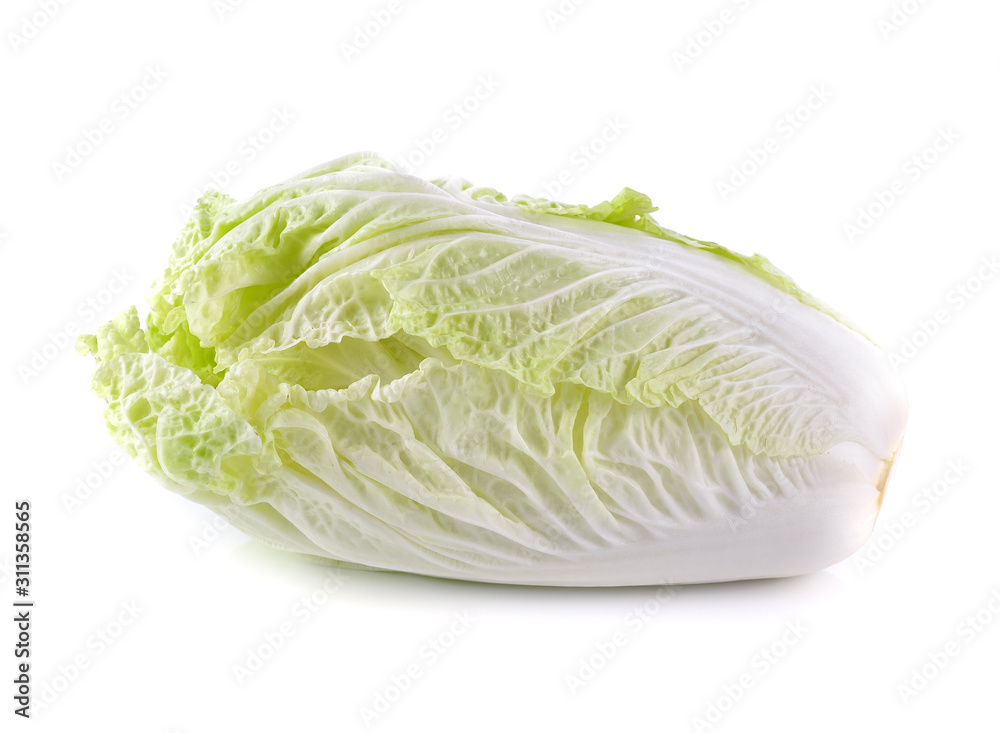 Chinese cabbage isolated on the white background. Chinese cabbage isolated on the white background.