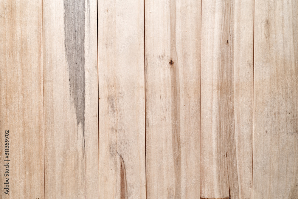 Fototapeta premium Light fresh wooden boards without staining. Natural texture background