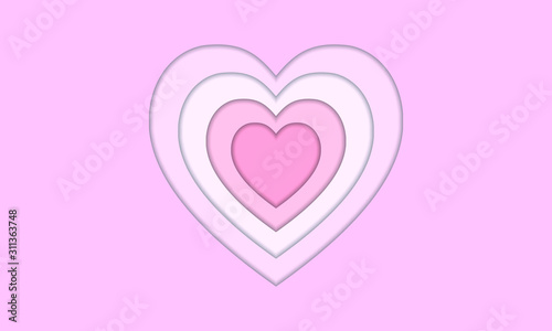 heart on white background