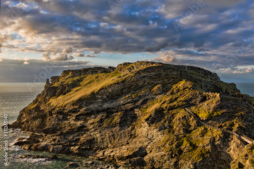 sunset at tintagel