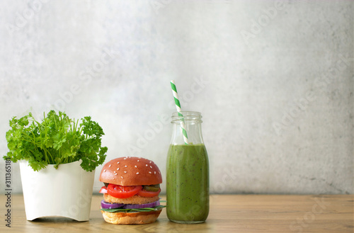 Healthy fast food concept