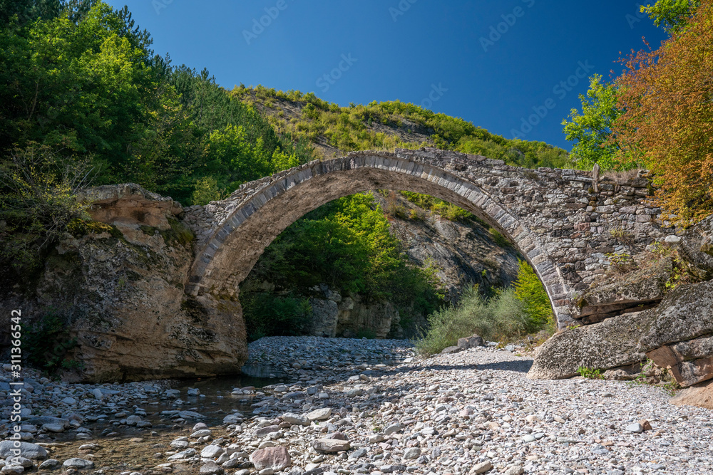 Old bridge on Borovitsa river