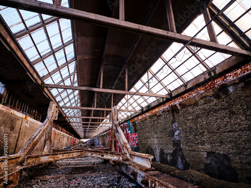 Montzen, Belgium, 15th of Dez 2019, Impressions of an old abandoned railway venue