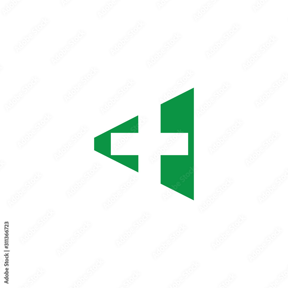 triangle plus medical symbol logo vector triangle plus medical symbol logo vector
