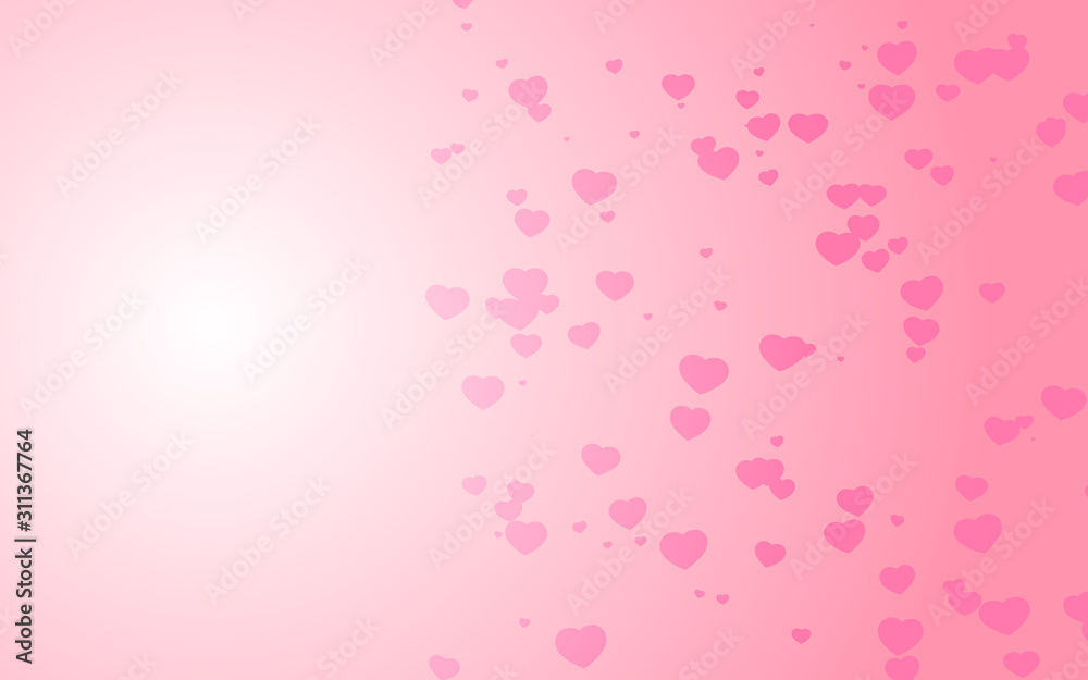 Valentine day pink hearts on pink background. Valentine day pink hearts on pink background.