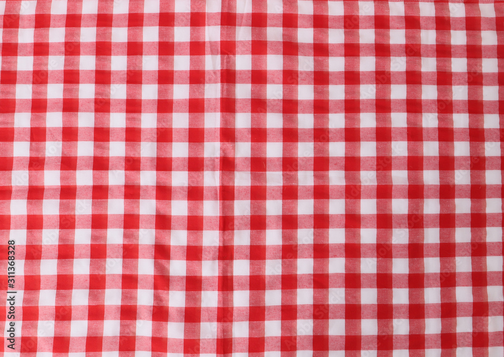The checkered tablecloth. The checkered tablecloth.