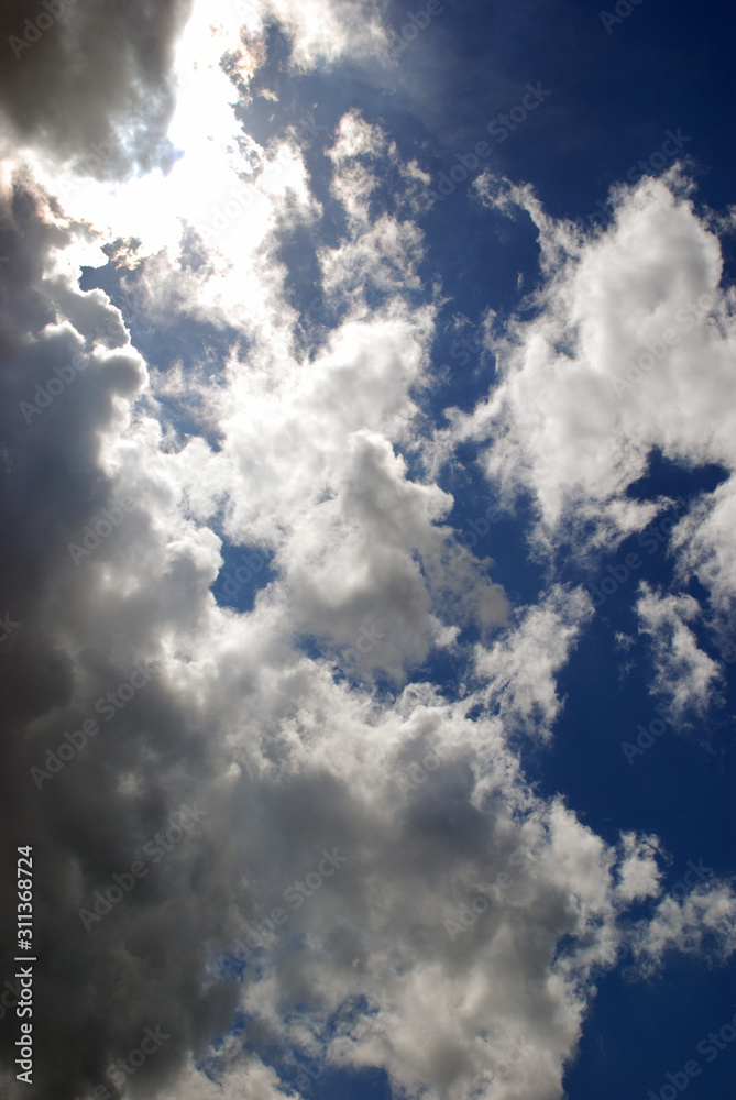 Fototapeta premium blue sky with clouds