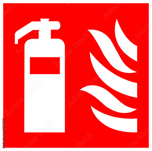 Fire Extinguisher Symbol Sign ,Vector Illustration, Isolate On White Background Label .EPS10