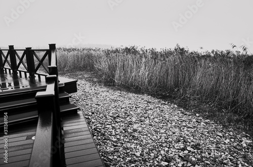 Fototapeta Naklejka Na Ścianę i Meble -  pier on the lake