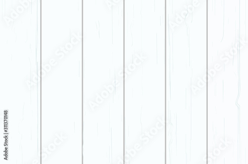 White wood plank texture vector background.