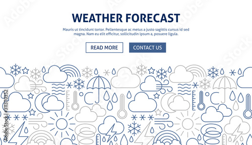 Weather Forecast Banner Design