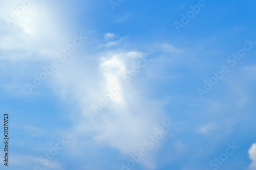 blue sky with white clouds