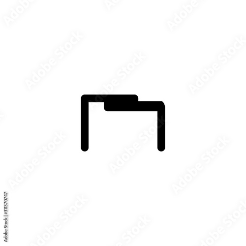 Folder icon. File archive symbol. Logo design element