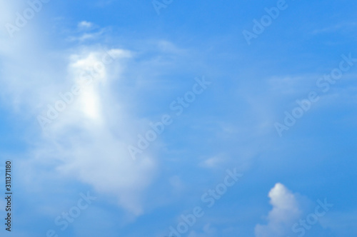 blue sky with white clouds