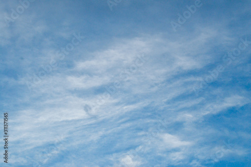 Beautiful blue sky with clouds