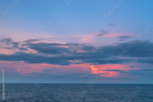 Pink Skies Over the Ocean © Paulo