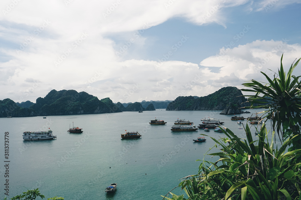 Stunning view over the Ha Long Bay