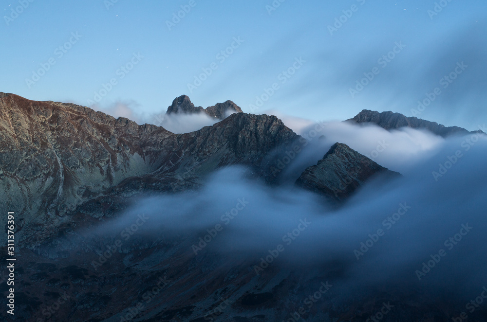 Fog Ovet the Tatra Mountains