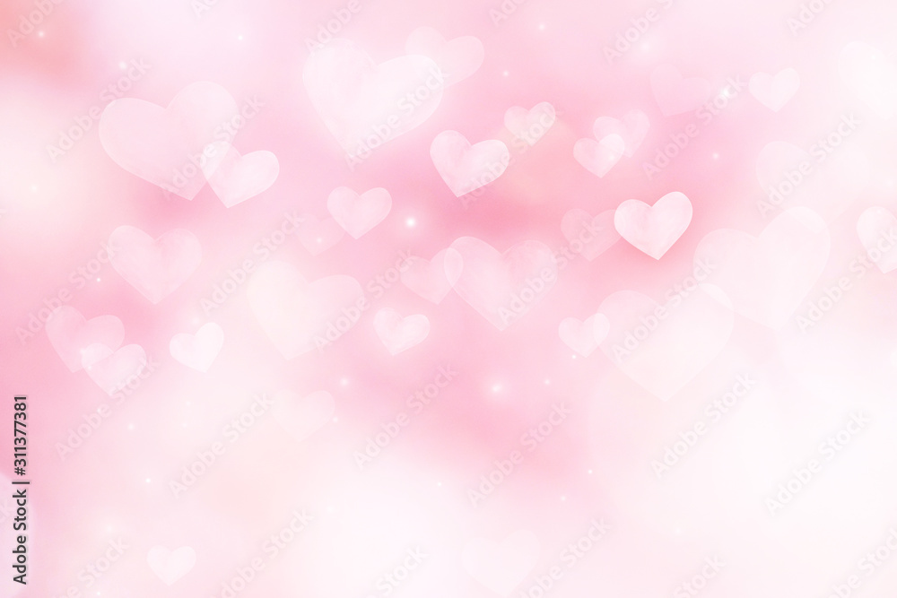 background with beautiful pink hearts background with beautiful pink hearts