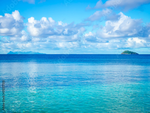 blue sea and sky