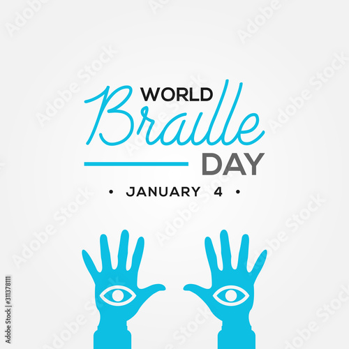 World Braille Day Vector Design Template © Yeay Dsgn