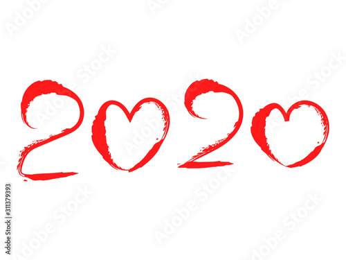 ハートの混ざった2020