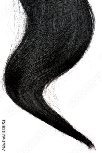 dark black hair