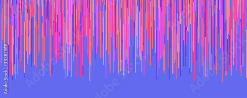 Bright colorful abstract background with vertical lines 3D illustration