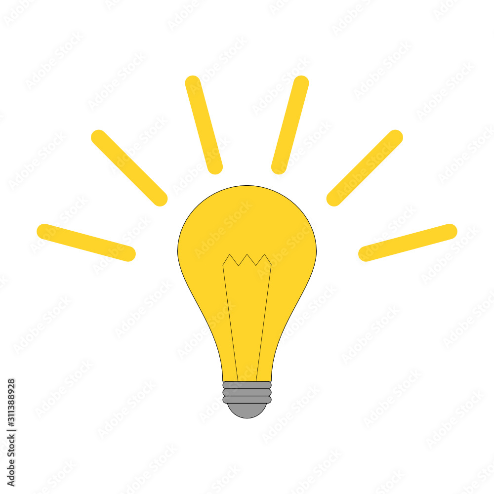 vector illustration of light bulb