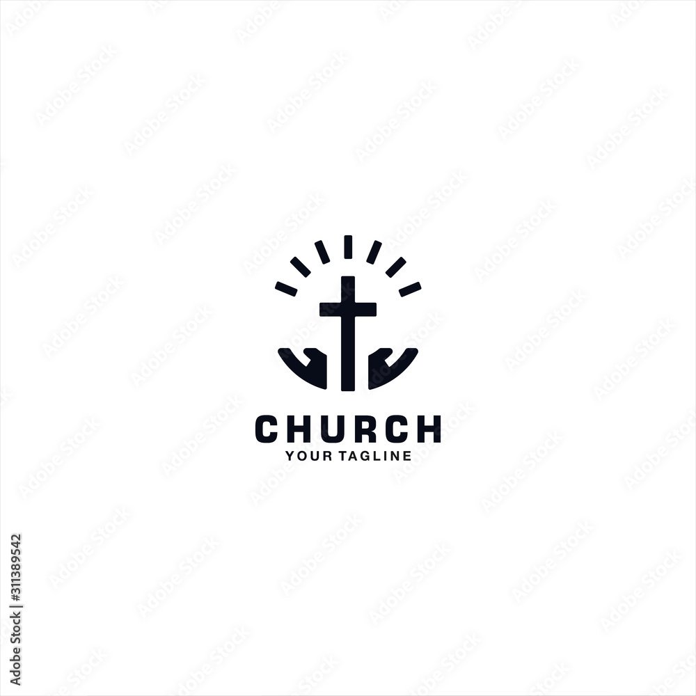 Church logo design template inspiration