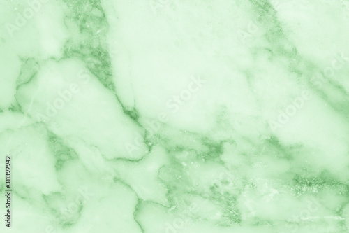 Fototapeta Naklejka Na Ścianę i Meble -  Green background white marble wall surface gray background pattern graphic abstract light elegant white for do floor plan ceramic counter texture tile silver background.