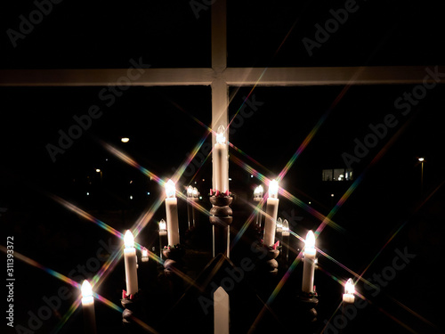 Plakat w ramie candles 