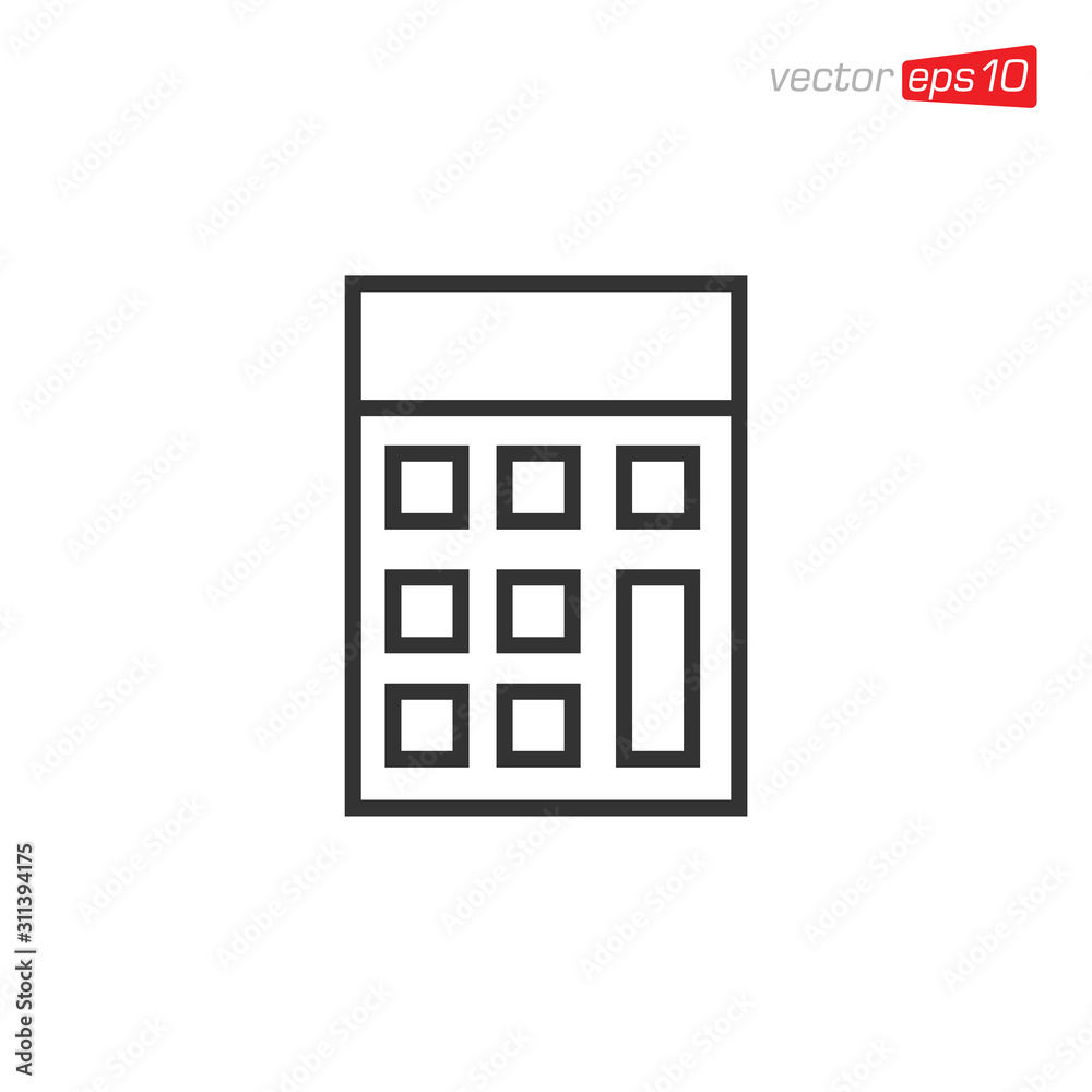 Calculator Icon Design Vector Template Calculator Icon Design Vector Template