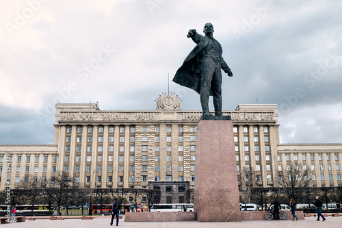 House Of Soviets and Moscow Square, St. Petersburg, Russia