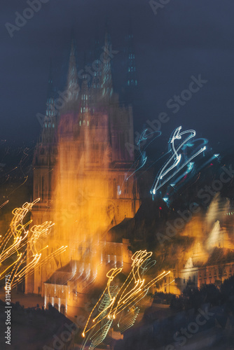 Long exposure of the cathedral in Zagreb