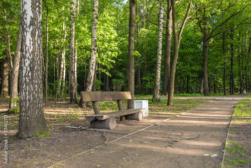 The hand made bench in the park  © Andrey Nikitin