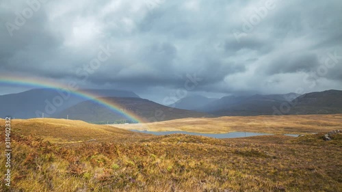 Rainbow in the North West Highlands of Scotland photo