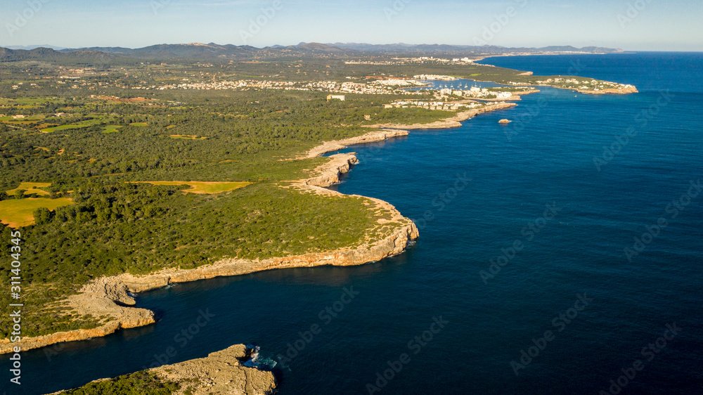 the Bay of Cala Mitjana Majorca Spain the Bay of Cala Mitjana Majorca Spain