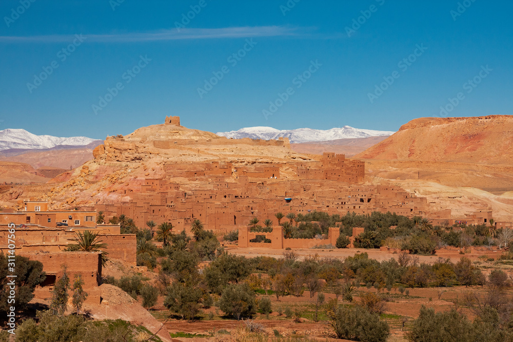 Kasbah of clay Ait Ben-Haddou in Morocco, a World Heritage Site