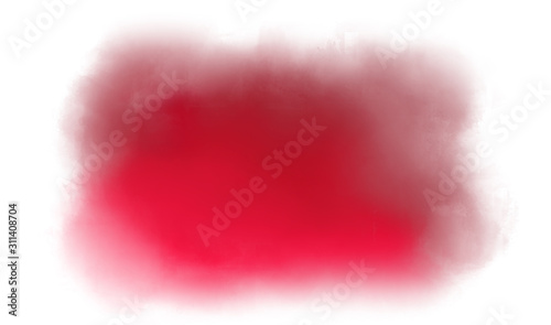 Abstract painting in shades of red. Colorful paint splashes. Watercolor texture