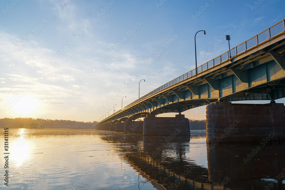 Bridge over a river