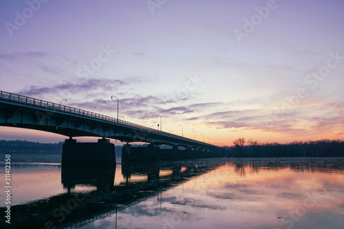 bridge at sunset