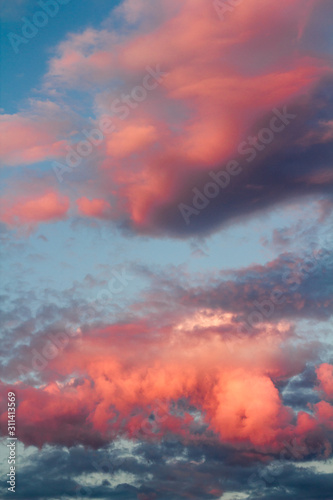 Wall Mural dramatic sky with clouds