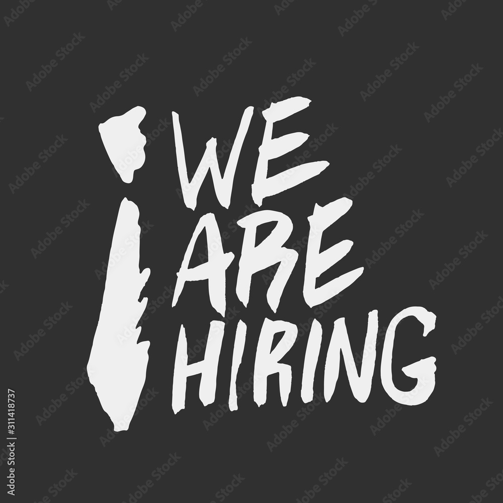 We Are Hiring Icon. Isolated Object. The concept of search and recruitment. Vector Illustration. We Are Hiring Icon. Isolated Object. The concept of search and recruitment. Vector Illustration.