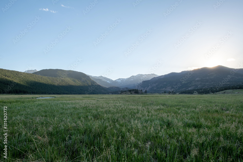 Fototapeta premium Meadow at Rocky Mountain National Park